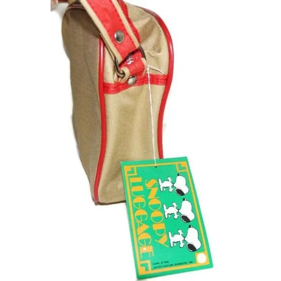 Vintage Snoopy Bag Peanuts Satchel NOS Children's Kid's Shoulder Strap Purse - Picture 5 of 9